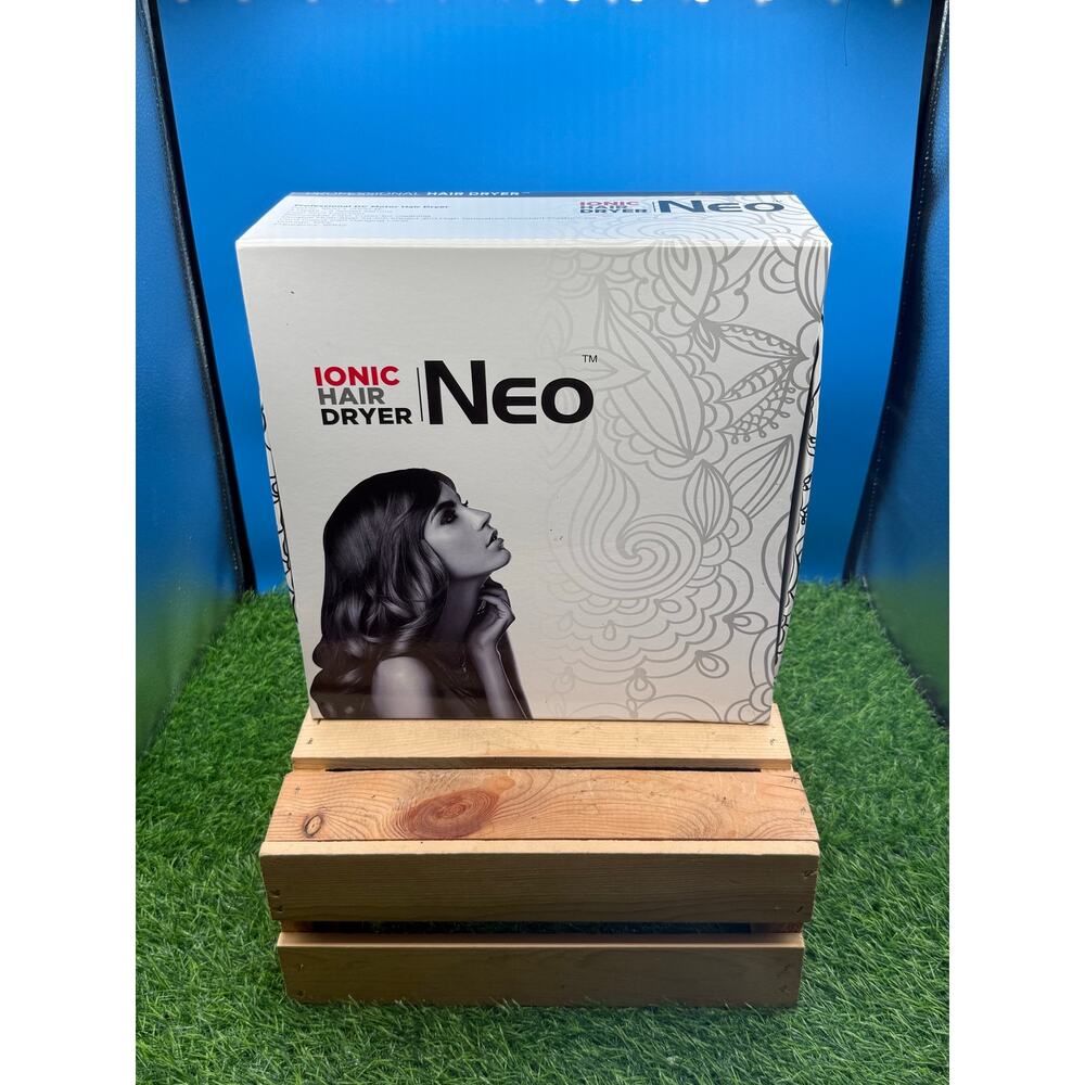 Neo Ionic Professional Hair Dryer with Two Concentrator Nozzles - New - Open Box